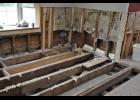 The flooring and sections of the walls were torn out in the days following the disaster and the Ludwigsons are still unable to move home.