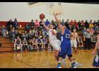 Tanner Engen took heavy contact on a move to the basket.