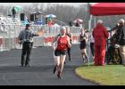 Allison Olson began her second lap during the girls’ 800 meter run.