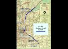 This map shows the portions of the highway that were paved by 1926.