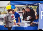 Wabasha rotary members serve warm food at their 75 year anniversary celebration on Saturday.   Photos by Sophie Horgan